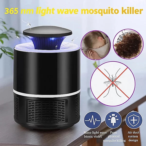 USB Mosquito Trap Lamp | Pack of 2 | UV LED Insect Killer with Suction Fan | Chemical-Free Fly & Bug Repellent