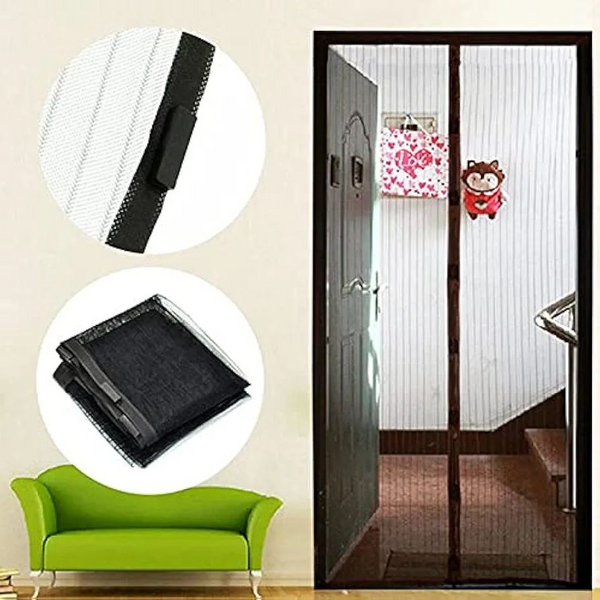 Anti-Mosquito mesh Magnetic net Black Curtain for Door