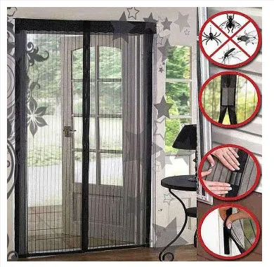 Anti-Mosquito mesh Magnetic net Black Curtain for Door
